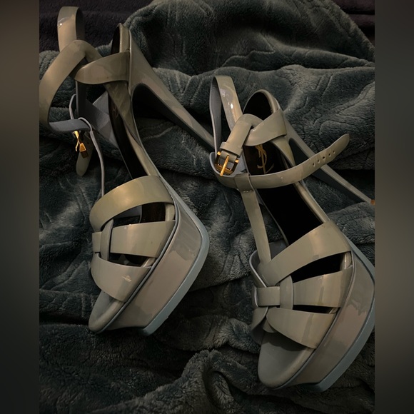 Saint laurent tribute patent platform sandal - Picture 4 of 5